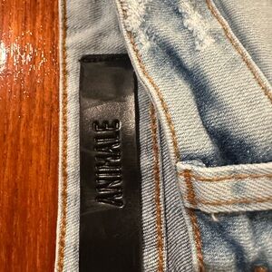 Animale Light Blue Denim Jeans with Black Label